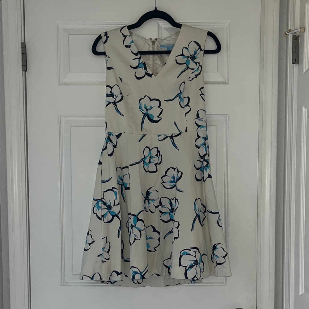 Draper James Cream Floral Dress